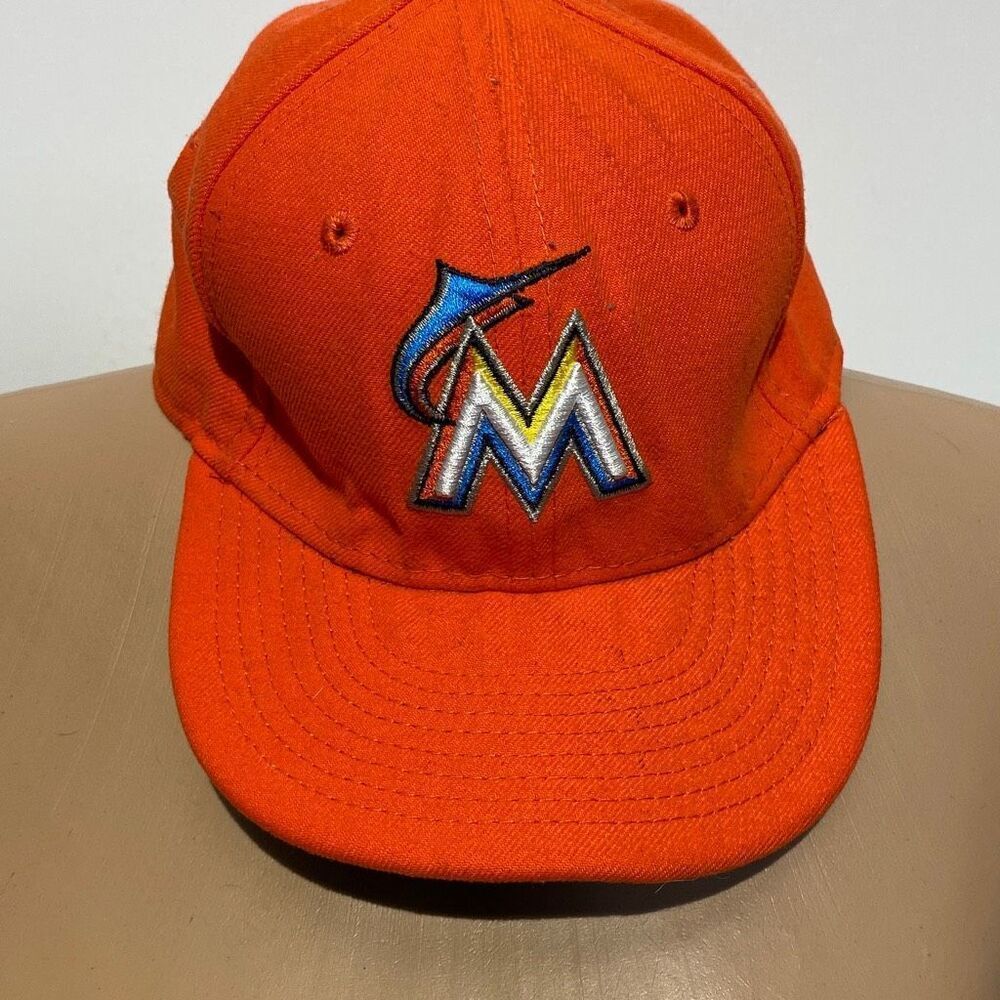 New Era‎ Men's Miami Florida Marlins 5 Panel Orange Baseball Cap OS